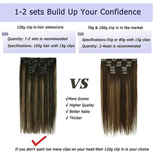 Load image into Gallery viewer, 14-22&quot; Clip In Brazilian Human Hair Extensions 120g 7pcs Set Wig Store
