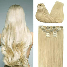 Load image into Gallery viewer, 14-22&quot; Clip In Brazilian Human Hair Extensions 120g 7pcs Set Wig Store
