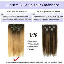 Load image into Gallery viewer, 14-22&quot; Clip In Brazilian Human Hair Extensions 120g 7pcs Set Wig Store
