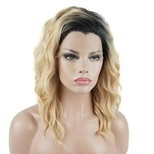 Load image into Gallery viewer, 14 Inch Dark Root Blonde Wig
