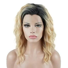 Load image into Gallery viewer, 14 Inch Dark Root Blonde Wig
