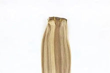 Load image into Gallery viewer, 15-22 inch Clip in Human Hair Extensions - 7pc Set Wig Store 
