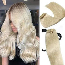 Load image into Gallery viewer, 15-22 inch Clip in Human Hair Extensions - 7pc Set Wig Store 
