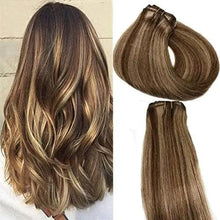 Load image into Gallery viewer, 15-22 inch Clip in Human Hair Extensions - 7pc Set Wig Store 
