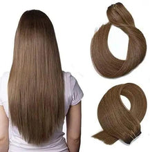 Load image into Gallery viewer, 15-22 inch Clip in Human Hair Extensions - 7pc Set Wig Store 
