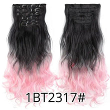 Load image into Gallery viewer, 22 Inch Clip in Body Wave Synthetic Hair Extensions Set Wig Store
