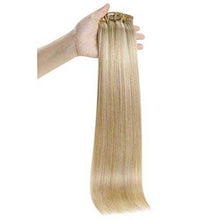 Load image into Gallery viewer, Real Human Hair Extension Clip Ins 120 Grams 7 Pcs Hair Extensions Wig Store
