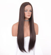 Load image into Gallery viewer, 12 inch Light Brown Loose Curly Lace Front Wig with Middle Part Wig Store
