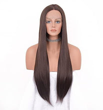 Load image into Gallery viewer, 12 inch Light Brown Loose Curly Lace Front Wig with Middle Part Wig Store
