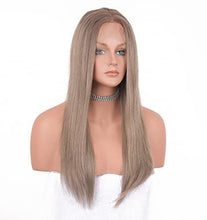 Load image into Gallery viewer, 12 inch Light Brown Loose Curly Lace Front Wig with Middle Part Wig Store
