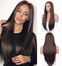 Load image into Gallery viewer, 12 inch Light Brown Loose Curly Lace Front Wig with Middle Part Wig Store
