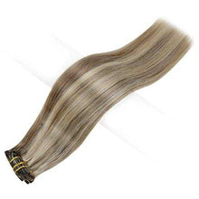 Load image into Gallery viewer, Real Human Hair Extension Clip Ins 120 Grams 7 Pcs Hair Extensions Wig Store
