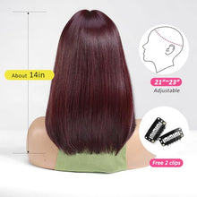 Load image into Gallery viewer, Straight Medium Long Wig With Bangs
