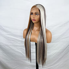 Load image into Gallery viewer, Brown Lace Front Wig with Blonde Highlights Wig Store 
