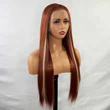 Load image into Gallery viewer, Brown Lace Front Wig with Blonde Highlights Wig Store 
