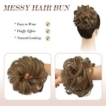 Load image into Gallery viewer, Curly Large Hair Bun Scrunchie Extension
