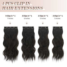 Load image into Gallery viewer, Synthetic Clip in Hair Extensions 4PCS Long Wavy 20 inches clip in hair extensions Wig Store
