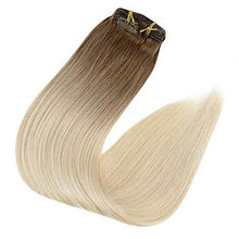 Load image into Gallery viewer, Real Human Hair Extension Clip Ins 120 Grams 7 Pcs Hair Extensions Wig Store
