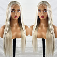 Load image into Gallery viewer, Brown Lace Front Wig with Blonde Highlights Wig Store 
