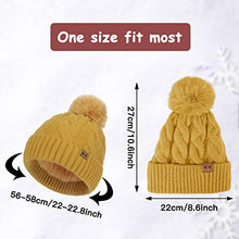 Load image into Gallery viewer, Fleece Knitted Winter Hat
