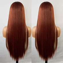 Load image into Gallery viewer, Brown Lace Front Wig with Blonde Highlights Wig Store 
