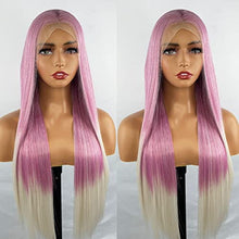 Load image into Gallery viewer, Brown Lace Front Wig with Blonde Highlights Wig Store 
