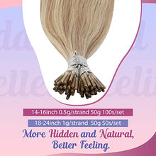 Load image into Gallery viewer, I-tips Hair Extensions Human Hair pre bonded
