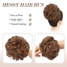 Load image into Gallery viewer, Curly Large Hair Bun Scrunchie Extension
