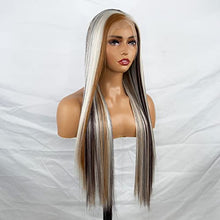 Load image into Gallery viewer, Brown Lace Front Wig with Blonde Highlights Wig Store 
