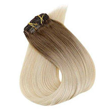 Load image into Gallery viewer, Real Human Hair Extension Clip Ins 120 Grams 7 Pcs Hair Extensions Wig Store
