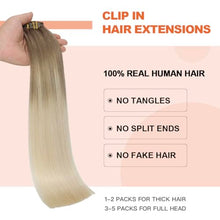 Load image into Gallery viewer, Silky Straight Clip in Remy Hair Extensions for Women
