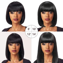 Load image into Gallery viewer, Straight Bob Wig with Bangs Human Hair
