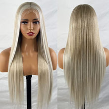Load image into Gallery viewer, Brown Lace Front Wig with Blonde Highlights Wig Store 

