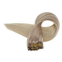 Load image into Gallery viewer, Real Human Hair Extension Clip Ins 120 Grams 7 Pcs Hair Extensions Wig Store
