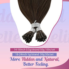 Load image into Gallery viewer, I-tips Hair Extensions Human Hair pre bonded
