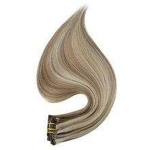 Load image into Gallery viewer, Real Human Hair Extension Clip Ins 120 Grams 7 Pcs Hair Extensions Wig Store
