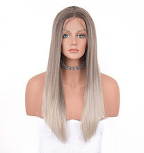 Load image into Gallery viewer, 12 inch Light Brown Loose Curly Lace Front Wig with Middle Part Wig Store
