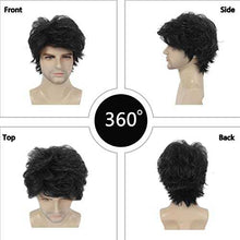 Load image into Gallery viewer, Synthetic Fiber Layered Mens Wig Wig Store
