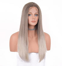 Load image into Gallery viewer, 12 inch Light Brown Loose Curly Lace Front Wig with Middle Part
