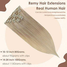 Load image into Gallery viewer, Real Human Hair Extension Clip Ins 120 Grams 7 Pcs Hair Extensions Wig Store
