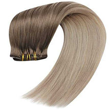 Load image into Gallery viewer, Real Human Hair Extension Clip Ins 120 Grams 7 Pcs Hair Extensions Wig Store
