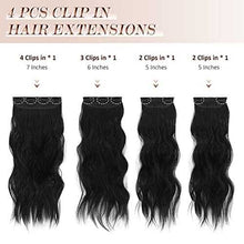 Load image into Gallery viewer, Synthetic Clip in Hair Extensions 4PCS Long Wavy 20 inches clip in hair extensions Wig Store
