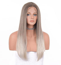 Load image into Gallery viewer, 12 inch Light Brown Loose Curly Lace Front Wig with Middle Part
