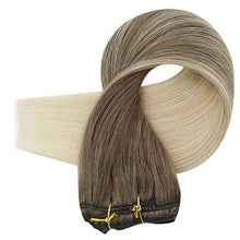 Load image into Gallery viewer, Real Human Hair Extension Clip Ins 120 Grams 7 Pcs Hair Extensions Wig Store
