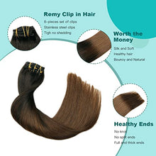 Load image into Gallery viewer, Double Weft Clip in Hair Extensions Human Hair
