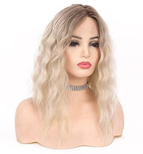 Load image into Gallery viewer, 12 inch Light Brown Loose Curly Lace Front Wig with Middle Part Wig Store
