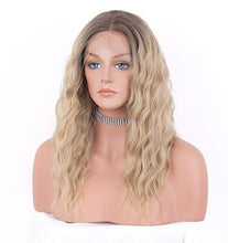 Load image into Gallery viewer, 12 inch Light Brown Loose Curly Lace Front Wig with Middle Part Wig Store
