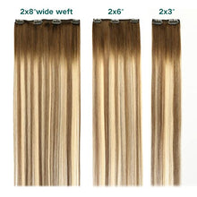 Load image into Gallery viewer, Double Weft Clip in Hair Extensions Human Hair
