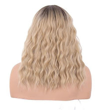 Load image into Gallery viewer, 12 inch Light Brown Loose Curly Lace Front Wig with Middle Part Wig Store

