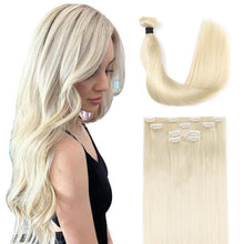 Load image into Gallery viewer, Silky Straight Clip in Remy Hair Extensions for Women
